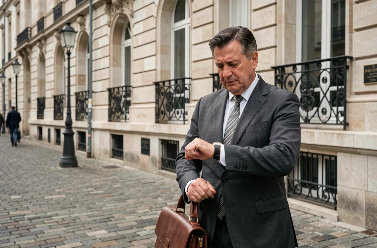 Élu municipal adjoint devant une mairie française en pierre, illustrant les responsabilités et la rémunération des maires adjoints en 2026
