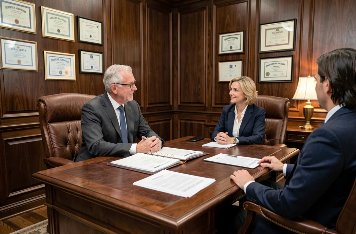 Conseiller du Groupe Vauban Patrimoine présentant une stratégie patrimoniale à des clients dans l'Oise
